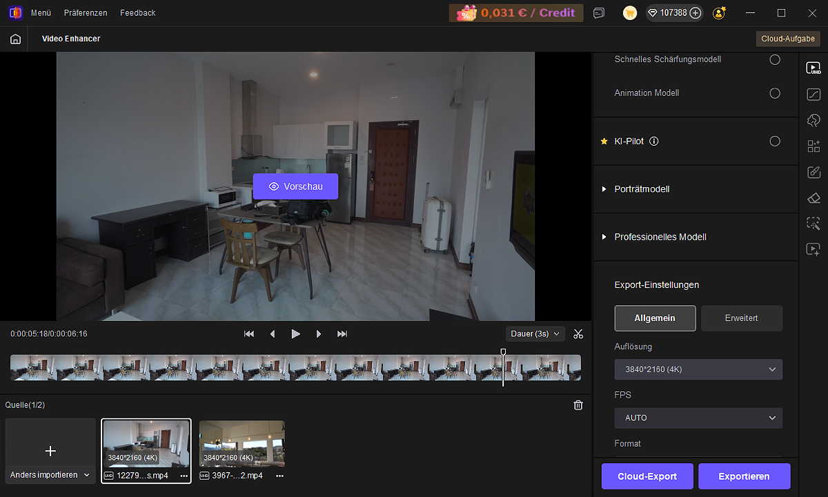 Immobilienvideos mit KI aufwerten: Mehr Qualität für Makler und Verkäufer 3 HitPaw VikPea 3