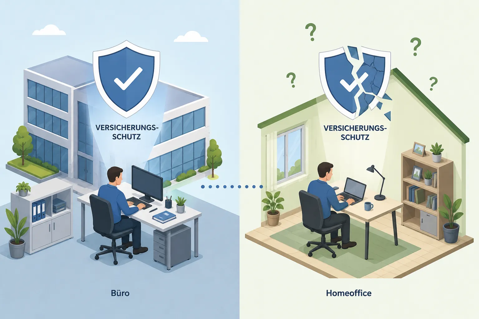 Arbeitsunfall im Homeoffice: Wann greift die gesetzliche Unfallversicherung? 1 Key Takeaways