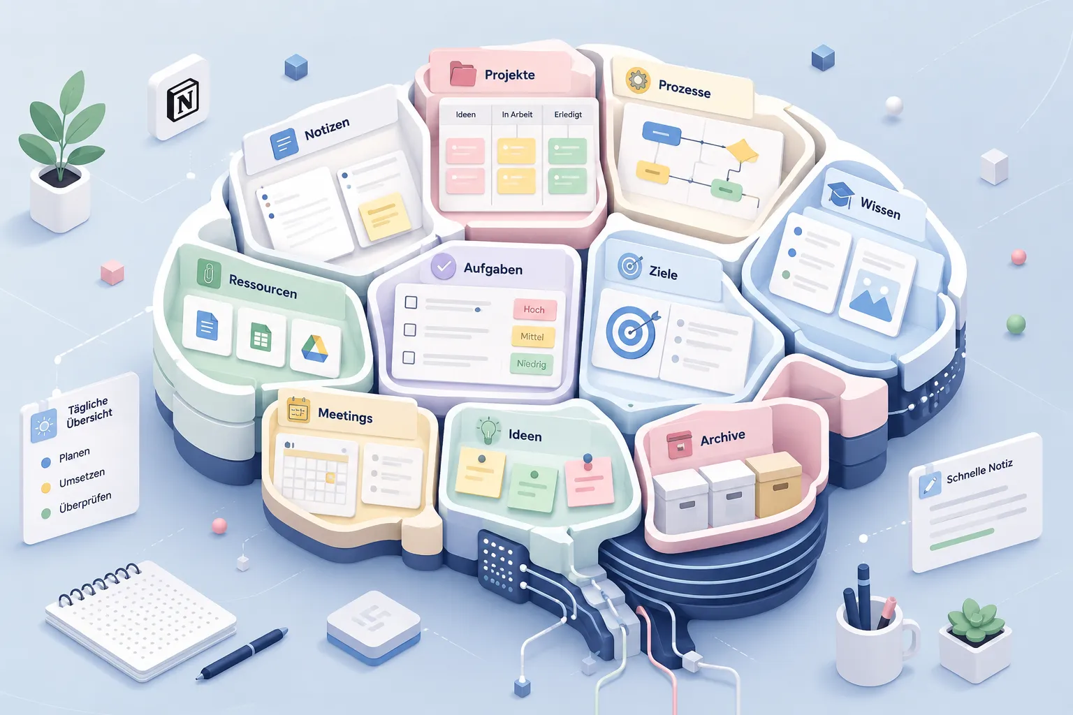 Notion: Das digitale Gehirn für dein gesamtes Business, Notizen und Prozesse 1 Key Takeaways