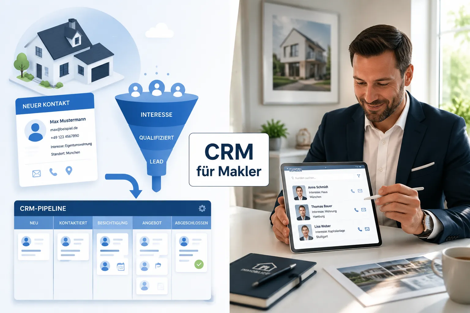 Die beste CRM-Software für Immobilienmakler 2026: Vergleich, Funktionen und Schritt-für-Schritt-Implementierung 1 Key Takeaways
