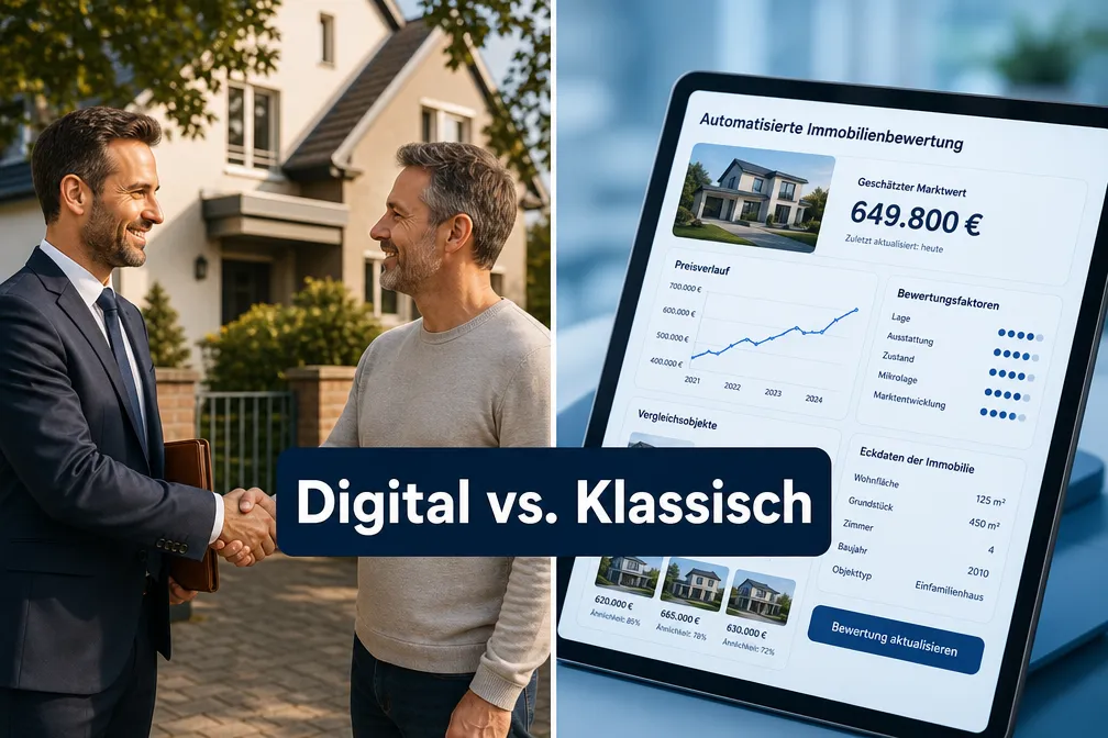 Digitale Makler vs. klassische Immobilienmakler: Kosten, Leistungen und wann sich welches Modell lohnt 1 Key Takeaways