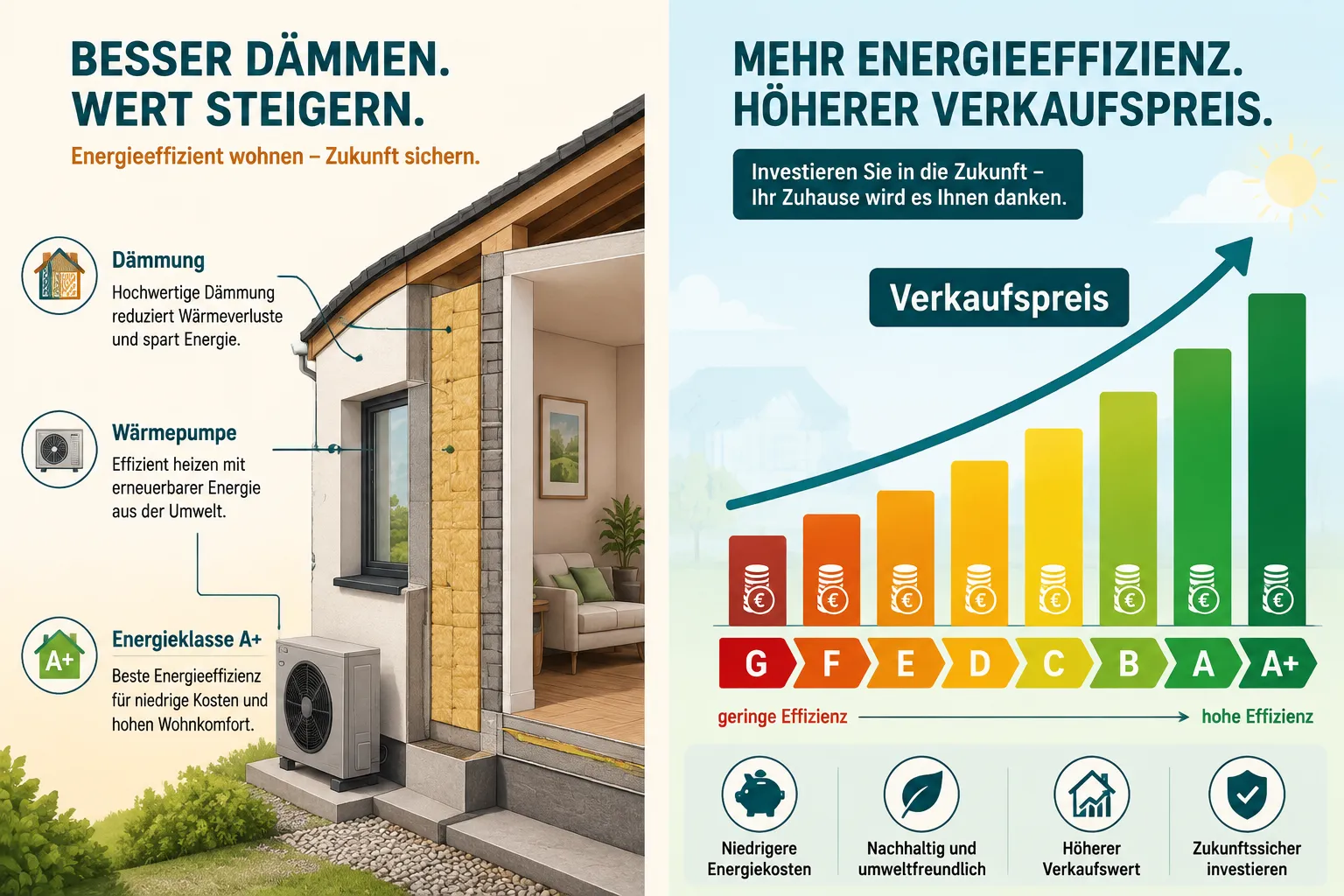 Energieeffiziente Immobilien 2026: Warum Energiebilanz und Sanierungsstand den Verkaufspreis bestimmen 1 Key Takeaways