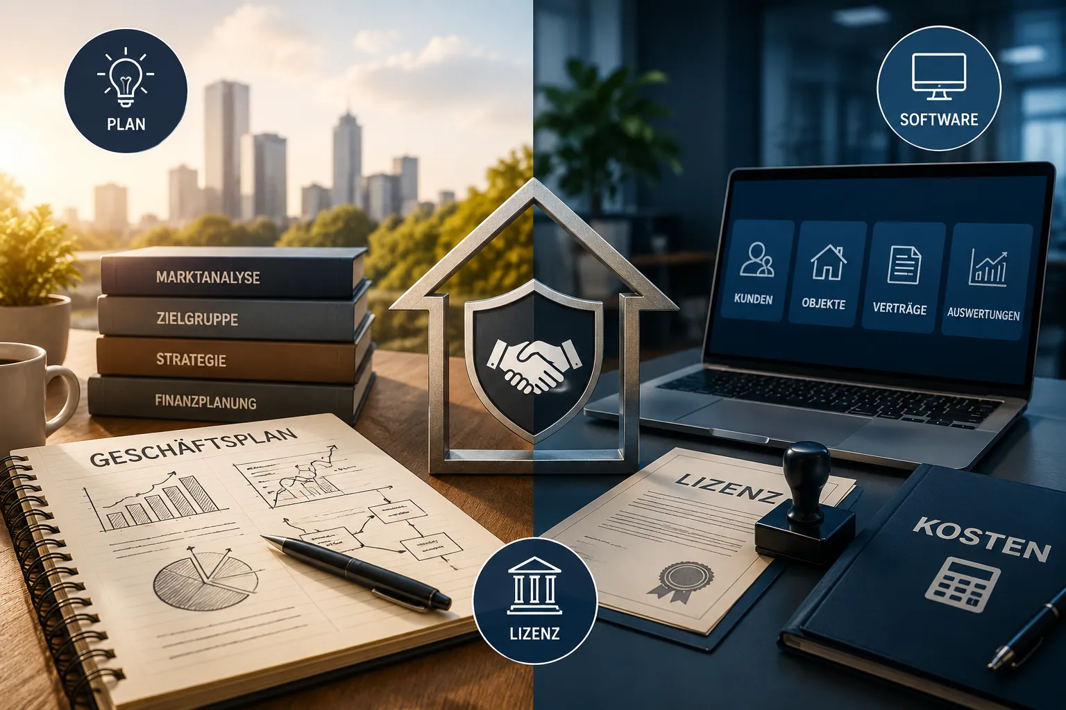 Maklerbüro gründen: Businessplan, Lizenz, Kosten und die beste Software-Ausstattung 2 Lohnt sich ein Maklerbüro gründen im Vergleich zur Festanstellung?