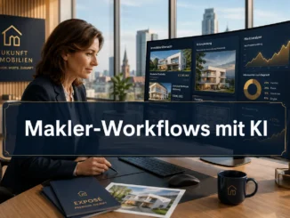 Makler-Workflows mit KI: Wie Sie Bewertung, Exposé-Erstellung und Leads um bis zu 40 % automatisieren