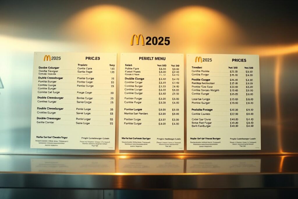 McDonald's Menü-Preisliste 2025 McDonald's Menü-Preisliste 2025