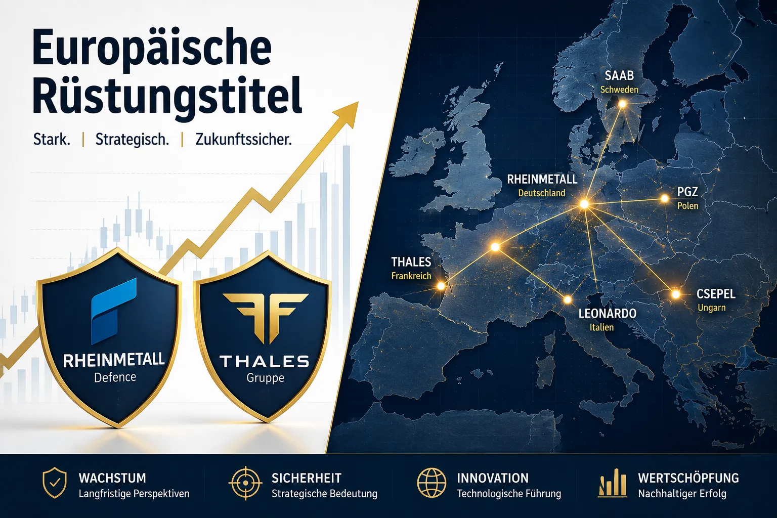 Beste Rüstungsaktien aus Europa: Vergleich von Rheinmetall, Thales & Co. für Privatanleger 1 Rheinmetall vs. Thales: Welche Aktie ist besser für Privatanleger?