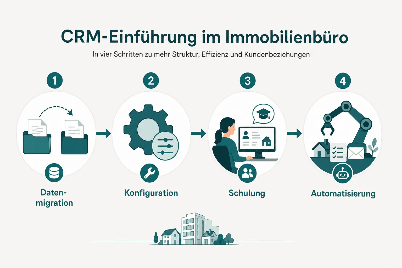 Die beste CRM-Software für Immobilienmakler 2026: Vergleich, Funktionen und Schritt-für-Schritt-Implementierung 2 Schritt-für-Schritt-Anleitung: CRM-System für Immobilienmakler einführen