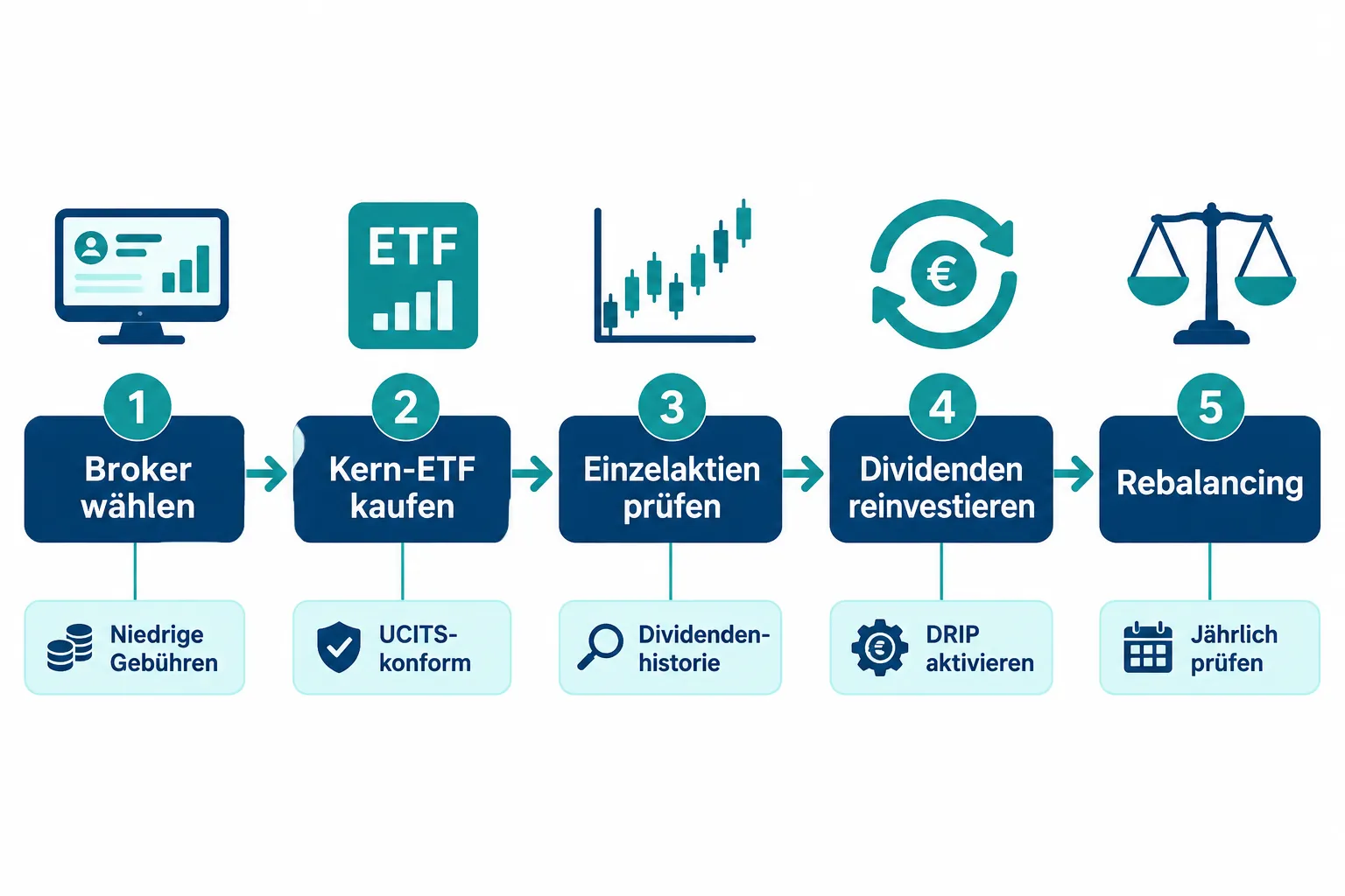 How to Build a Dividend Portfolio from Scratch with 5000 Euro 1 Schritt-für-Schritt: Wie man ein Dividenden-Portfolio mit 5000 Euro aufbaut