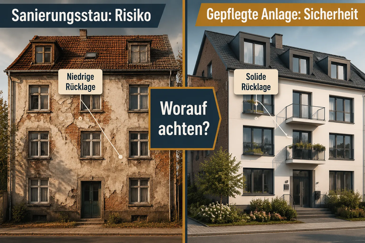 Wohnungskauf Nebenkosten bei Eigentumswohnungen: Hausgeld, Rücklagen & Sonderumlagen verständlich erklärt 2 Sind Sonderumlagen überraschend hoch? Worauf beim Kauf achten