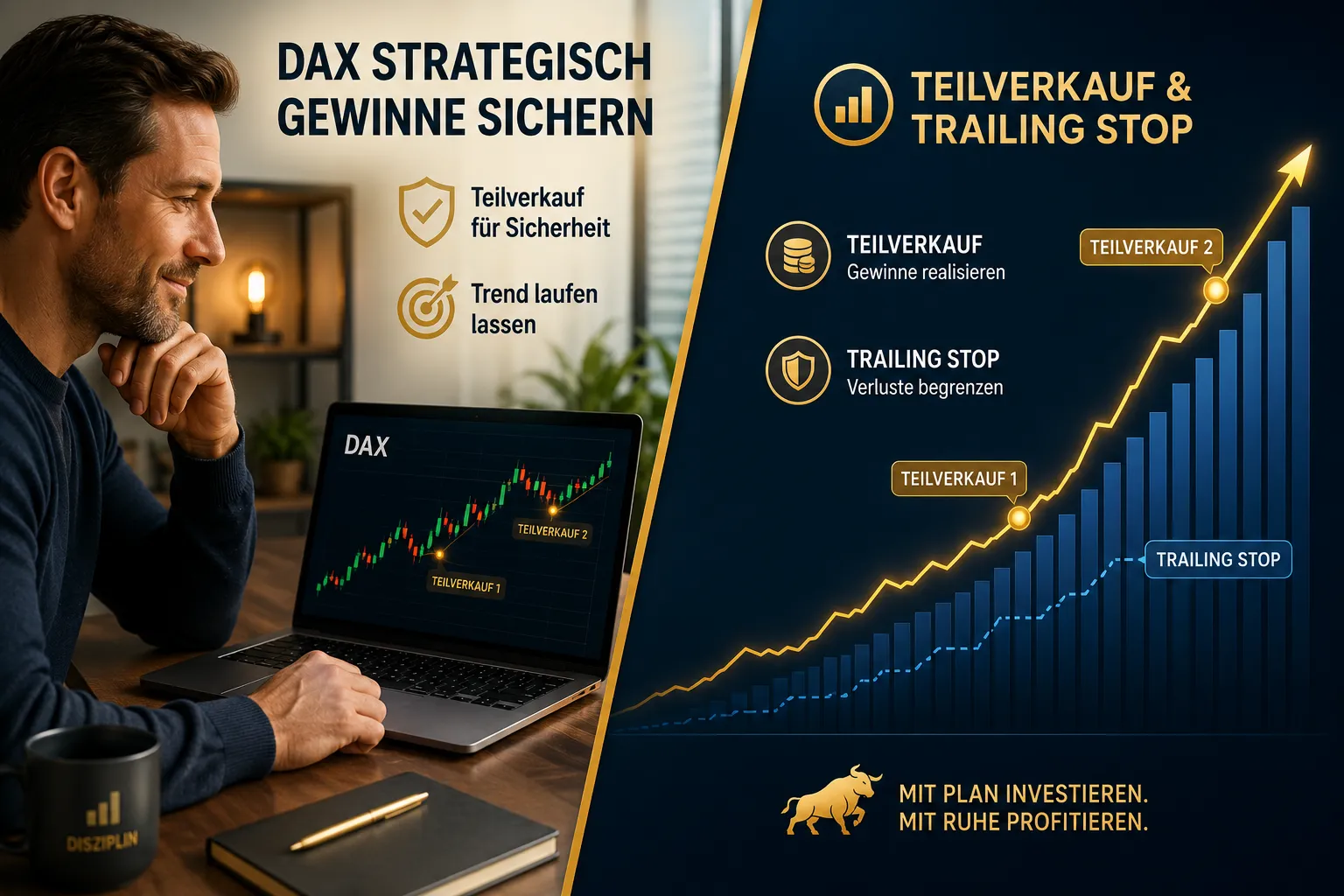 DAX auf Allzeithoch: Konkrete Gewinnmitnahme-Strategien ohne den nächsten Aufschwung zu verpassen 1 Strategie 3: Trailing Stop Loss