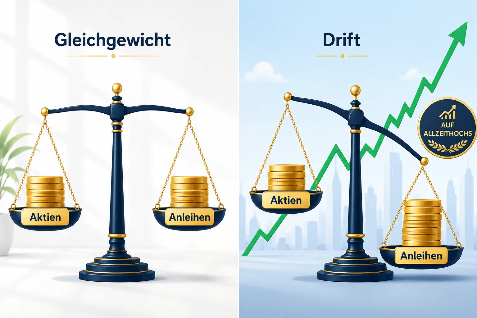 Rebalancing bei Allzeithochs: Konkrete Regeln, wann du dein Aktienportfolio neu ausrichten solltest 1 Wann genau sollte ich mein Aktienportfolio umschichten