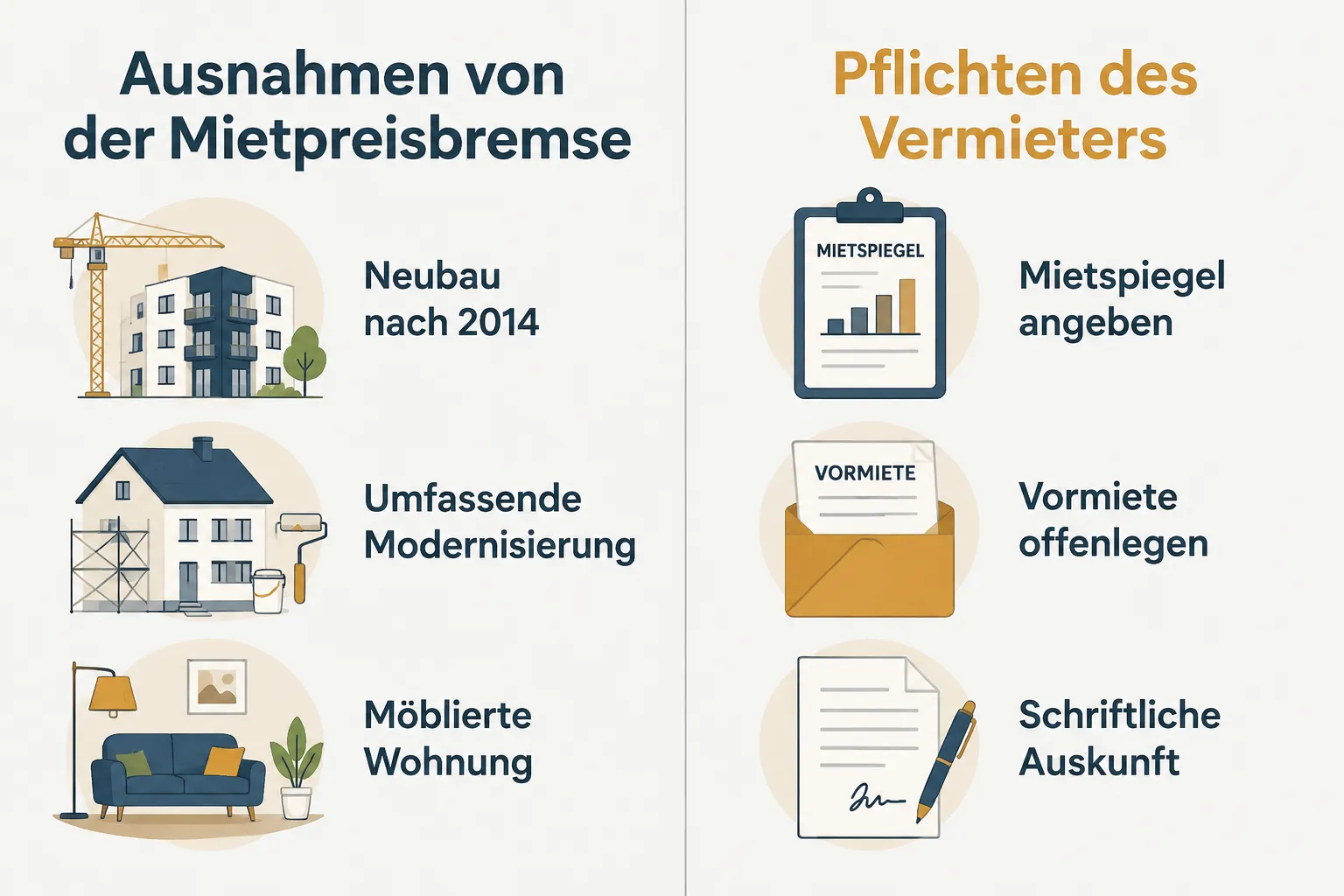 Mietpreisbremse bei Neuvermietung: Welche Maklerfragen Vermieter 2026 am häufigsten stellen 2 Wann gilt die Mietpreisbremse nicht bei Neuvermietung?
