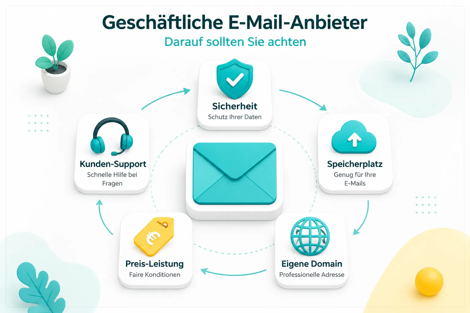 Worauf soll ich beim Anbieter einer Business Email achten? 1 Warum die Wahl des Business Email-Anbieters wichtiger ist als du denkst