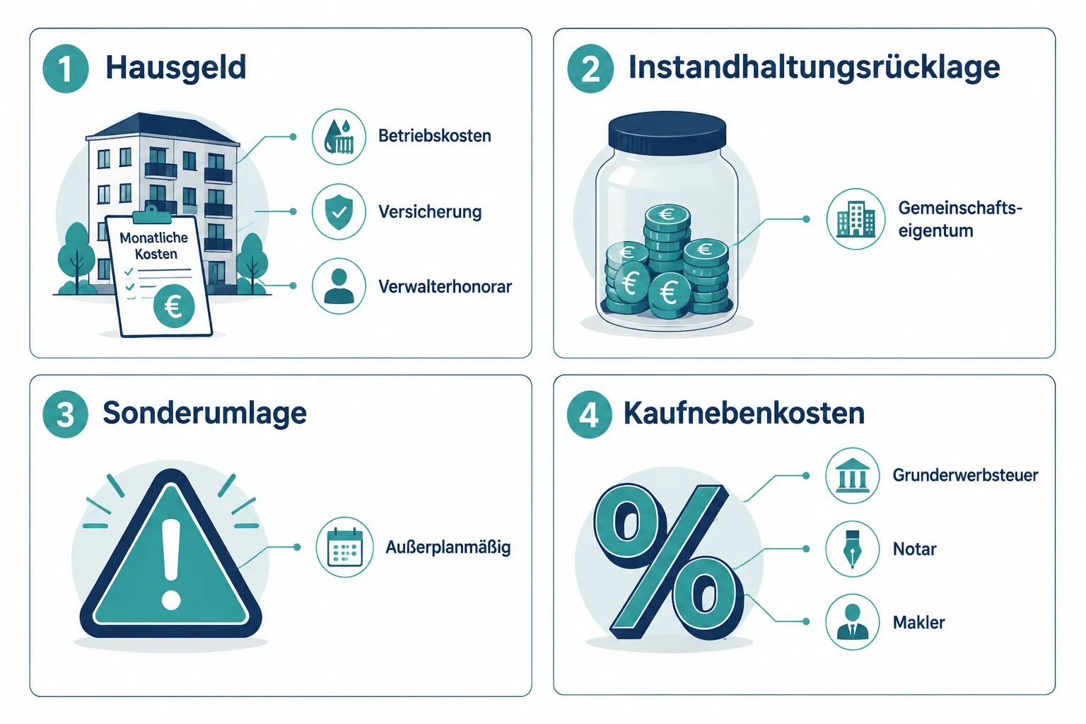 Wohnungskauf Nebenkosten bei Eigentumswohnungen: Hausgeld, Rücklagen & Sonderumlagen verständlich erklärt 1 Was ist Hausgeld bei Eigentumswohnungen genau?