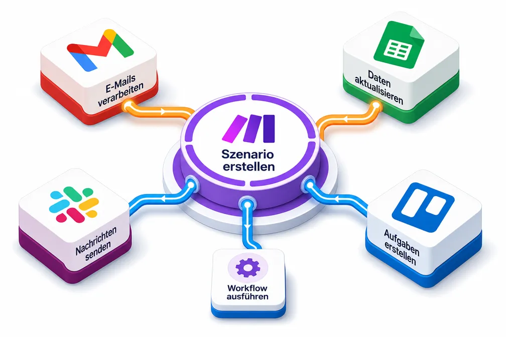 Make: Wiederkehrende Workflows zwischen deinen Apps automatisch verbinden 1 Was ist Make und wie automatisiert es Workflows zwischen Apps?