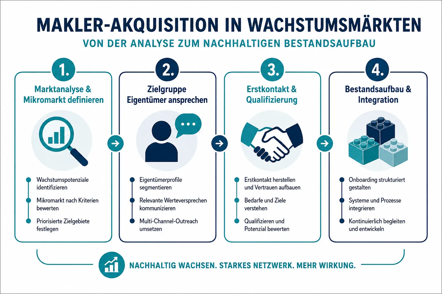 Makler-Akquisition in Wachstumsmärkten: So bauen Sie Ihren Bestand in Boom-Regionen aus 1 Was ist Makler-Akquisition und wie funktioniert sie in Wachstumsmärkten?