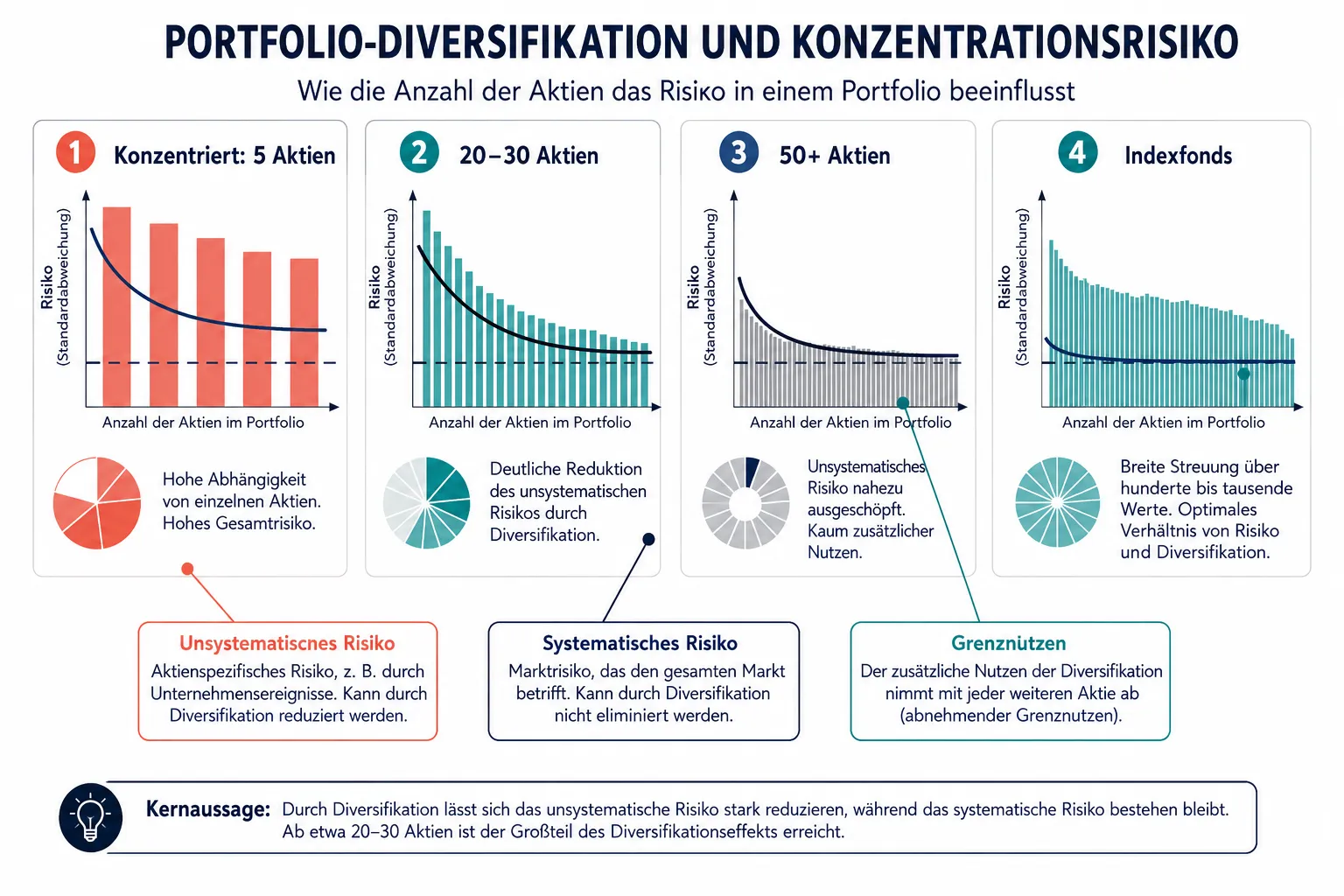 How Many Stocks Should You Own? Portfolio Size, Concentration Risk, and When Diversification Backfires 1 Was ist die ideale Anzahl an Aktien im Portfolio?