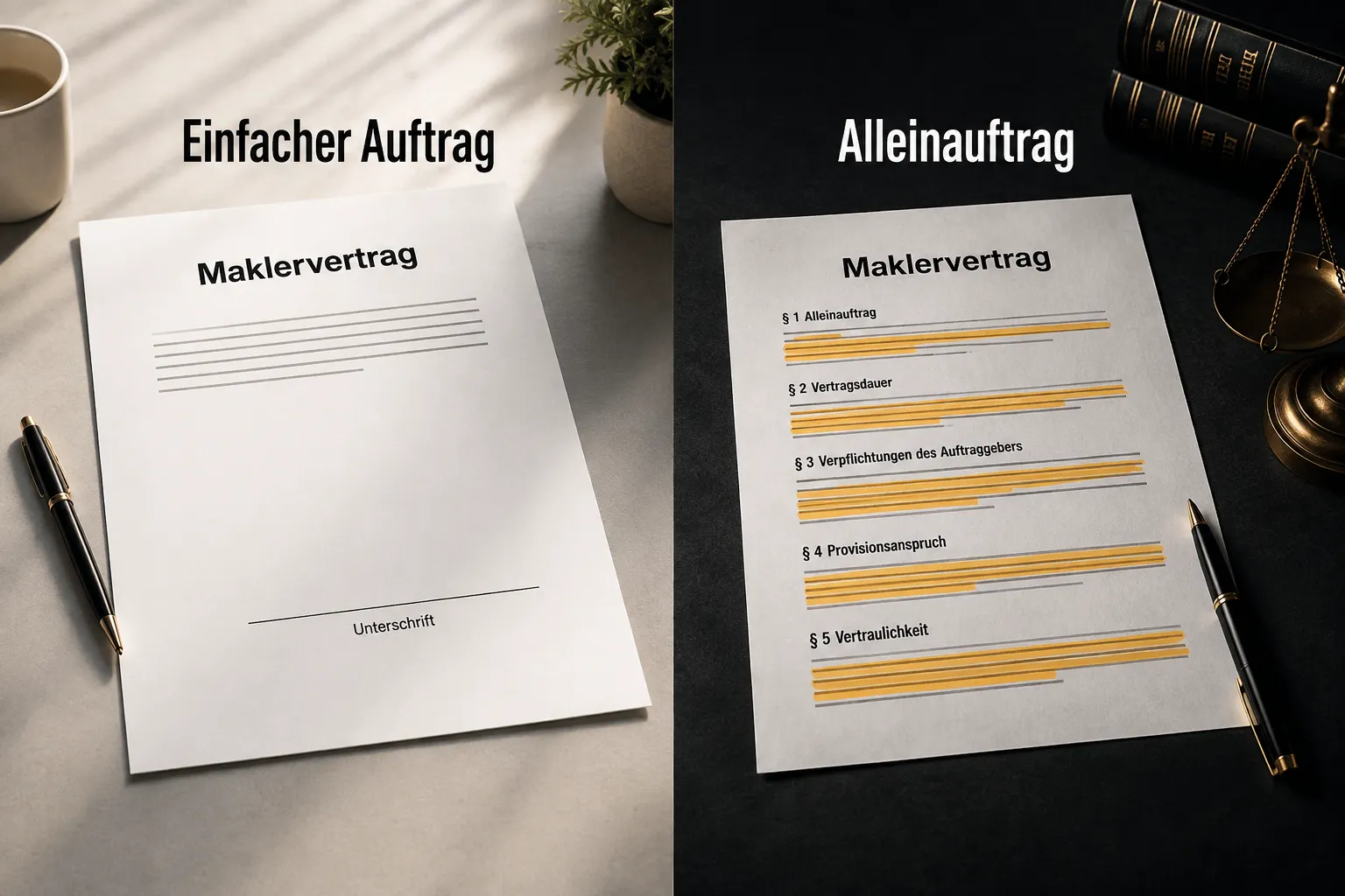 Maklervertrag Bedingungen: Diese Klauseln sollten Käufer und Verkäufer vor der Unterschrift prüfen 1 Was ist ein Maklervertrag und welche Bedingungen sind Standard?