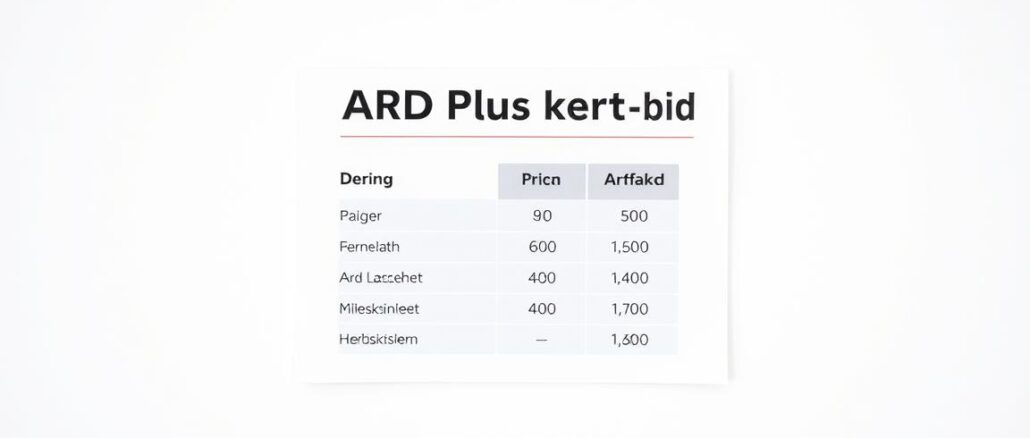 Was kostet ARD Plus?