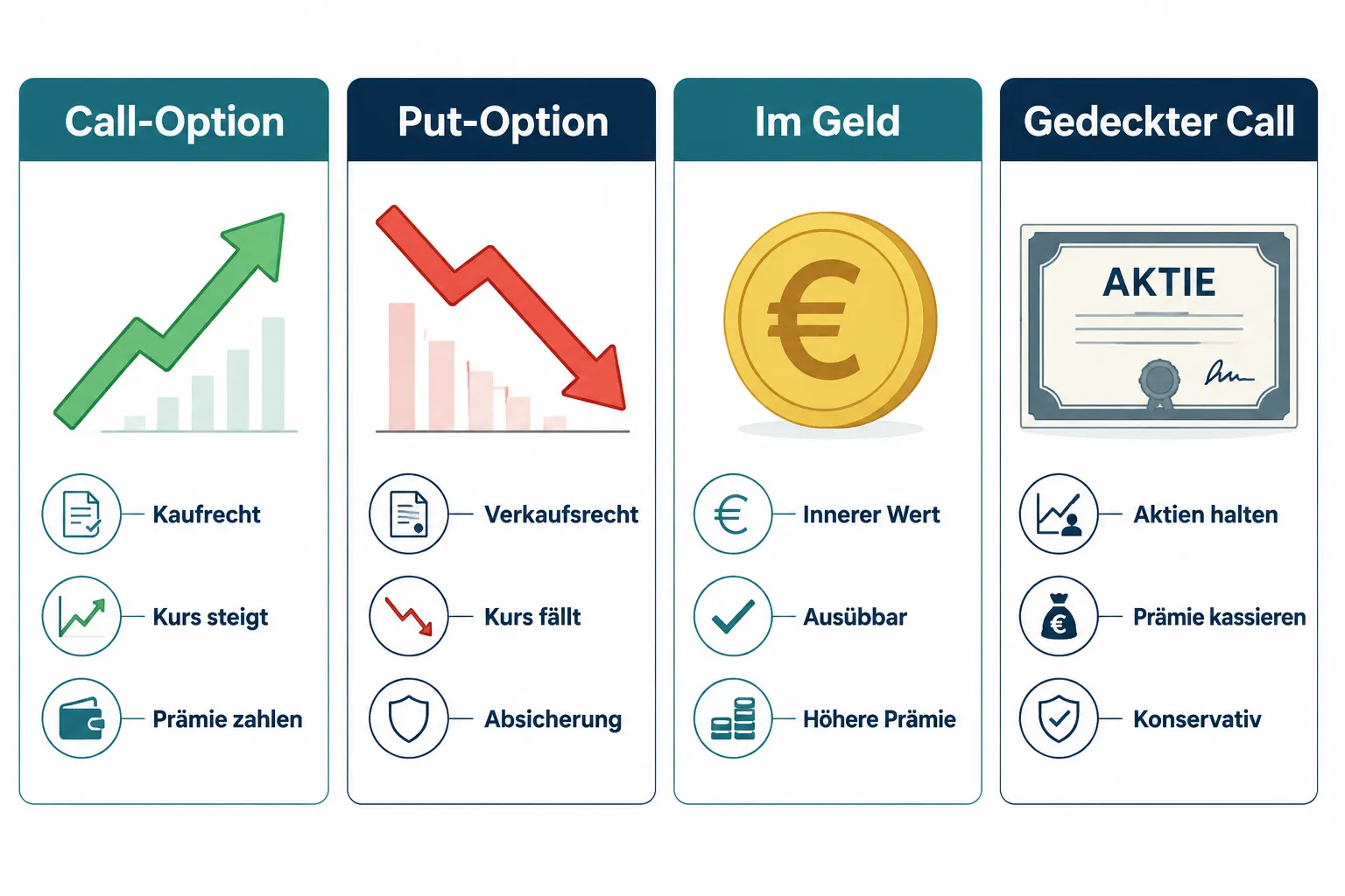 Stock Options Trading for Beginners: Calls, Puts, and Simple Covered Strategies Explained Step by Step 1 Was sind Aktienoptionen, Calls und Puts einfach erklärt
