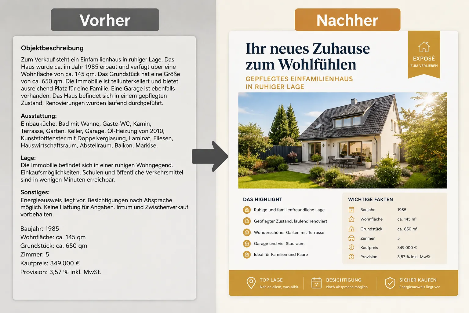 Immobilienbeschreibung, die verkauft: Formulierungen, Struktur und Bilder, die Interessenten überzeugen 1 Welche Formulierungen verkaufen Immobilien besser?