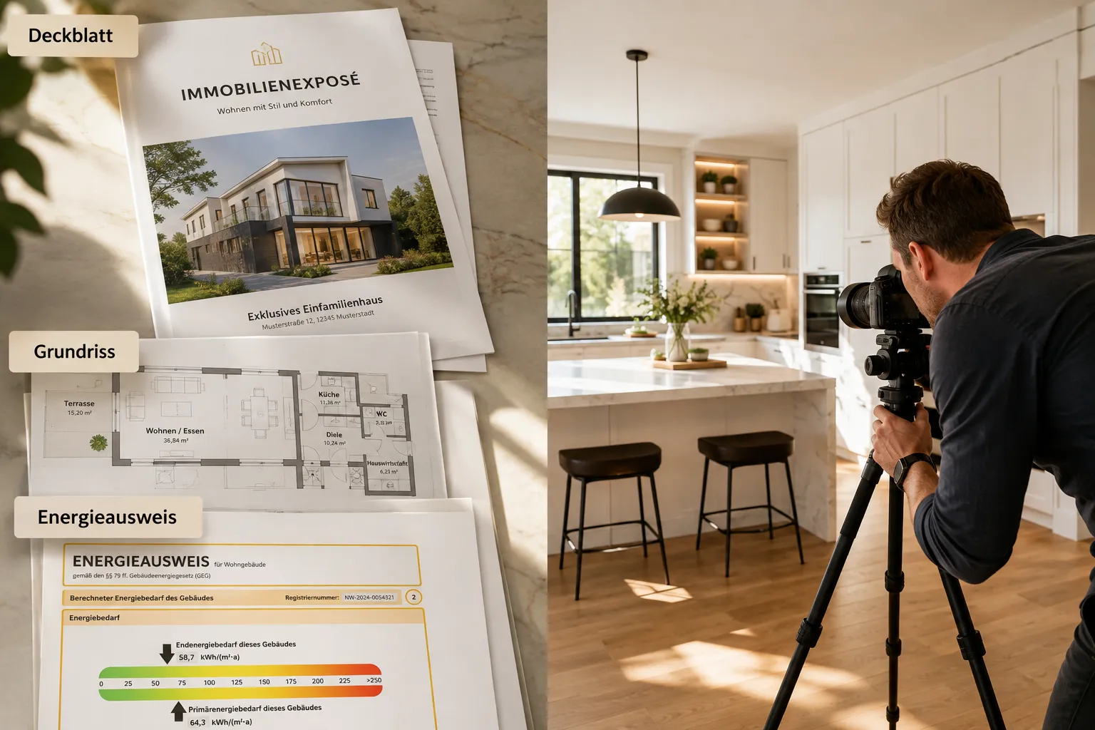 Immobilien-Exposé erstellen: Schritt-für-Schritt zur perfekten Präsentation für schnellen und profitablen Verkauf 2 Welche Fotos und Grundrisse braucht ein Exposé?