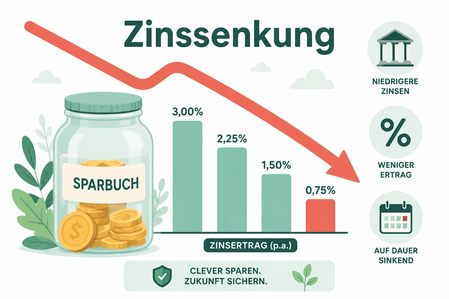 Wie sich Zinssenkungen auf Ihr Sparkonto und Ihre CD-Ladder-Strategie auswirken 1 Wichtigste Erkenntnisse