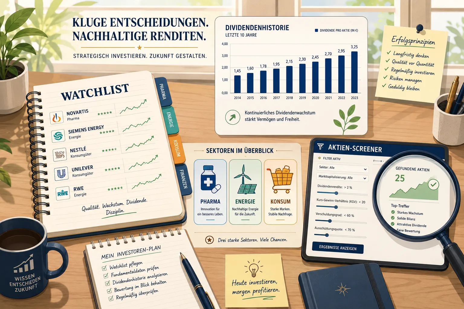 Beste Blue-Chip-Aktien für defensive Strategien: Kriterien, Watchlists und Einstiegszeitpunkte 1 Wie baue ich eine defensive Watchlist für Blue-Chip-Aktien auf?