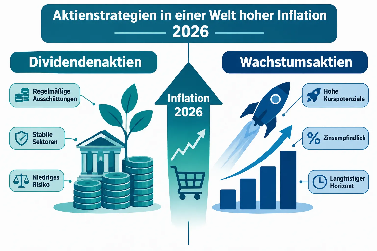 Dividend Stocks vs Growth Stocks in a High-Inflation World: Which Strategy Fits Your Risk Profile? 1 Wie entwickeln sich Dividendenaktien bei hoher Inflation?