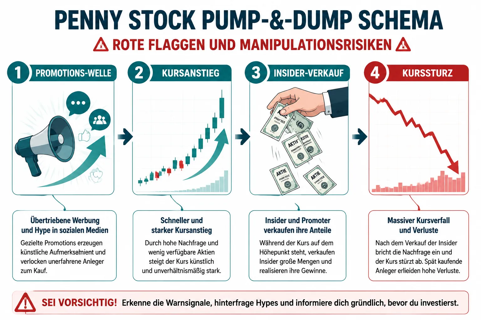 Penny Stocks: The Real Risk–Reward Profile Behind the Hype and How to Spot Red Flags 1 Wie erkenne ich Pump-and-Dump-Schemata bei Penny Stocks