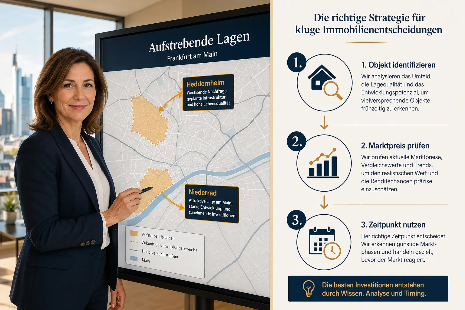 Immobilienpreise in Frankfurter Hotspot-Stadtteilen: Wann Makler jetzt einsteigen sollten 2 Wie finde ich unterbewertete Immobilien in Frankfurt