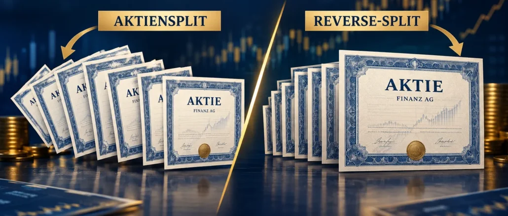 Aktien-Split oder Reverse-Split: Was passiert mit Depotwert, Einstandskurs und Bruchstücken?