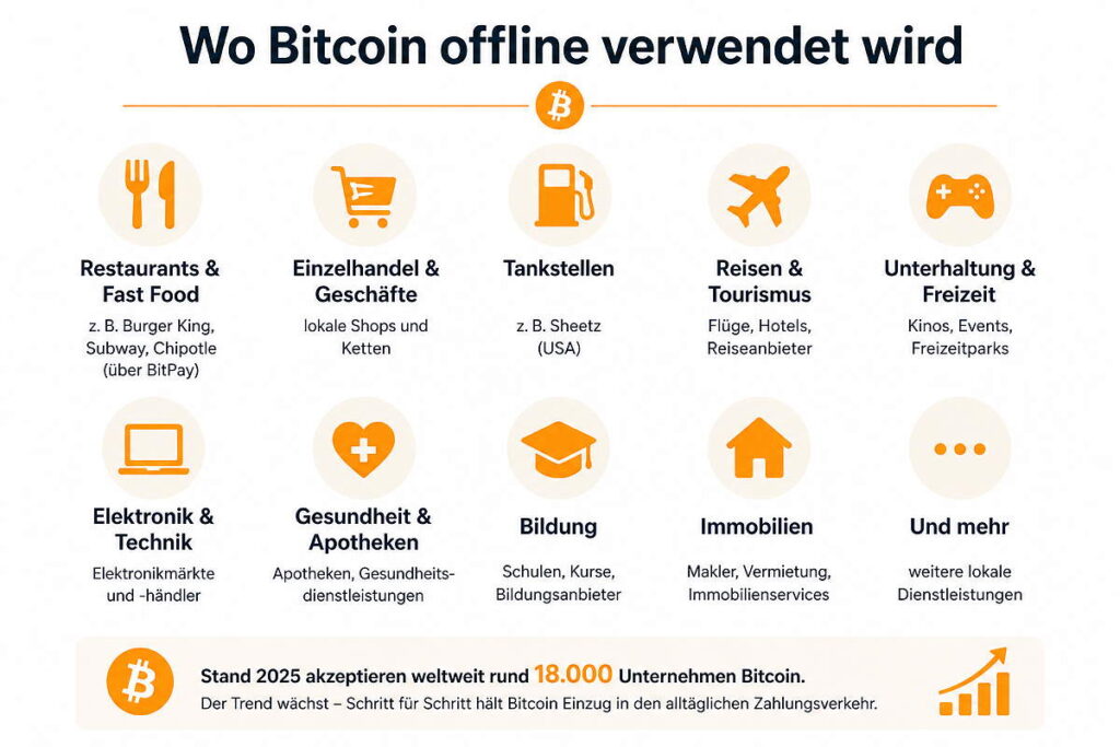 Bitcoin als Zahlungsmittel: Wo kann man 2026 bereits grenzenlos bezahlen? 2 bitcoin zahlung