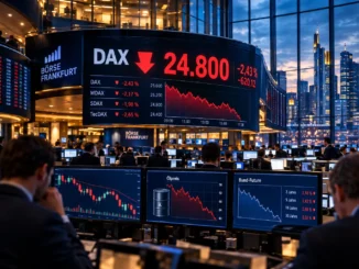 DAX unter 25.000 Punkten: Wie Anleger Ölpreise, Anleiherenditen und politische Risiken einordnen