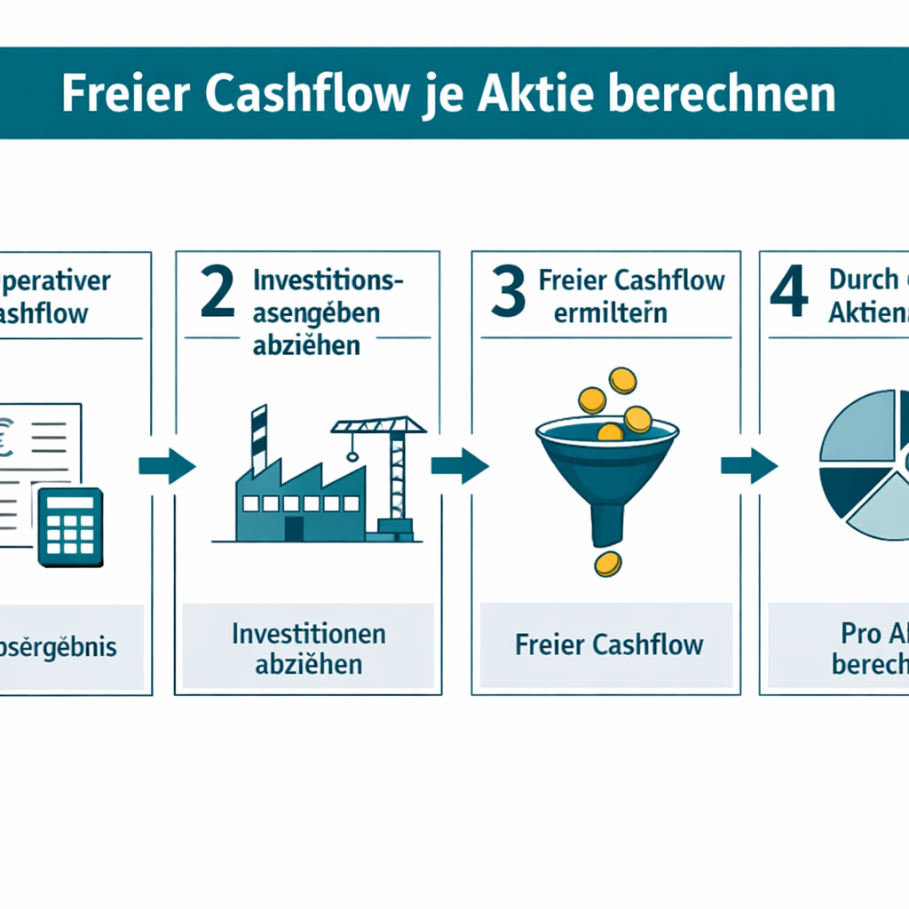 Was ist der Free Cash Flow je Aktie? FCF zur Aktienbewertung nutzen 1 Formel und Berechnung des Free Cash Flow per Share