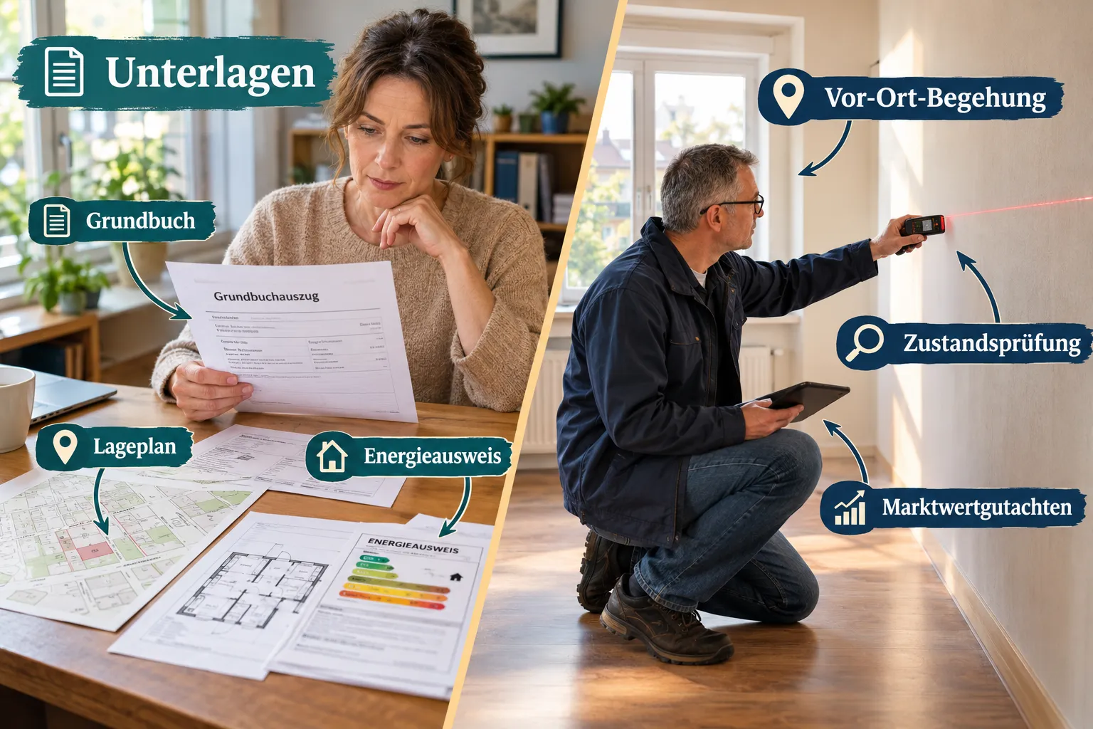 Immobilienbewertung: Welche Methode passt zu Haus, Wohnung oder Grundstück? 2 Immobilie selbst bewerten oder Sachverständigen holen?