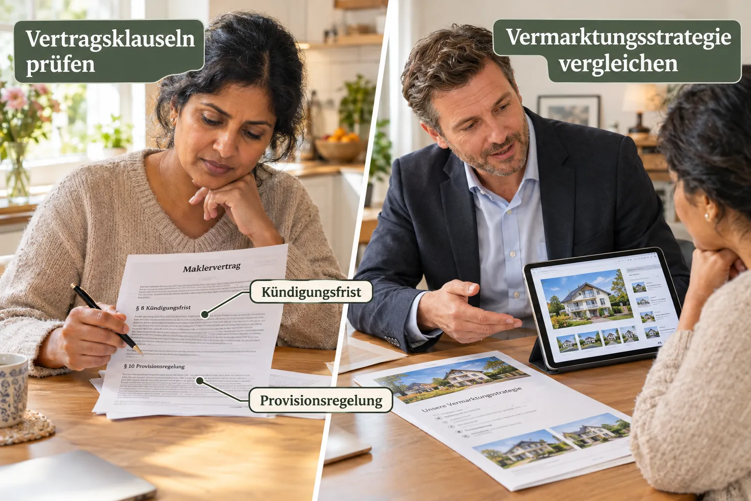 Immobilienmakler Vergleich für Verkäufer: Leistungsumfang, Fixpreis, Erfolgsprovision und Vertragsrisiken 2 Kann ich einen Maklervertrag vorzeitig kündigen?