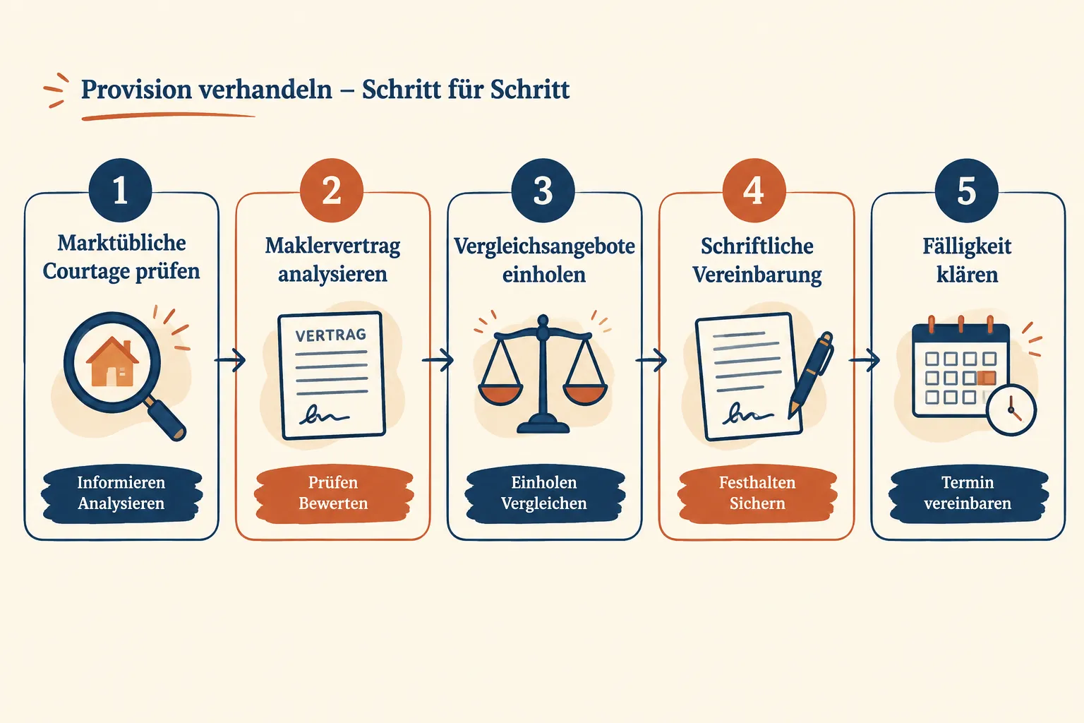 Immobilienmakler Provision bei Grundstücken: Besonderheiten bei Baugrundstück, Erbbaurecht und Bauträgerobjekten 2 Kann man die Maklerprovision bei Grundstücken verhandeln?