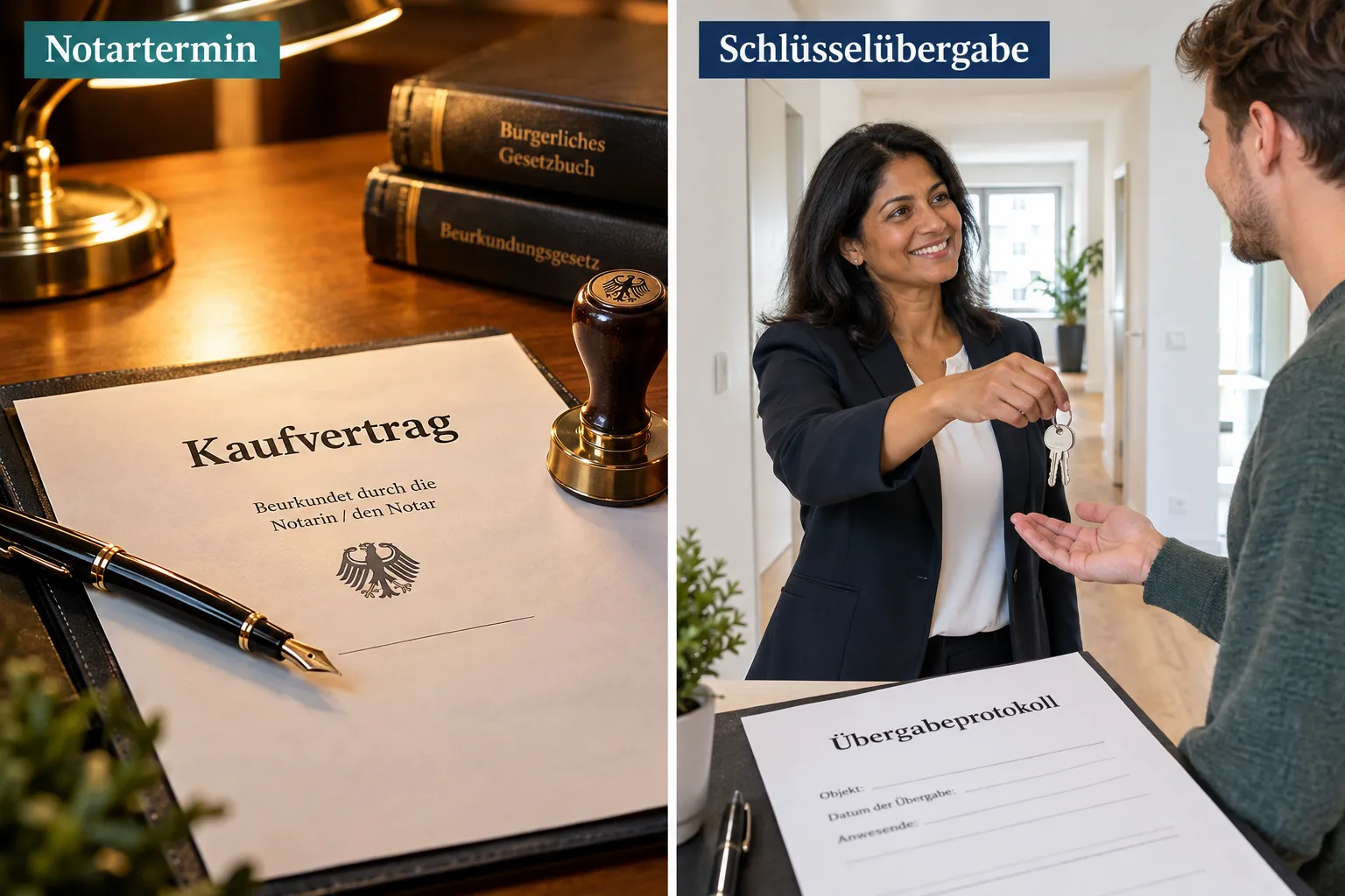 Immobilie verkaufen Ablauf: Von der Maklerbeauftragung bis zur Schlüsselübergabe 2 Kaufvertrag und Notartermin: Was muss ich beachten?