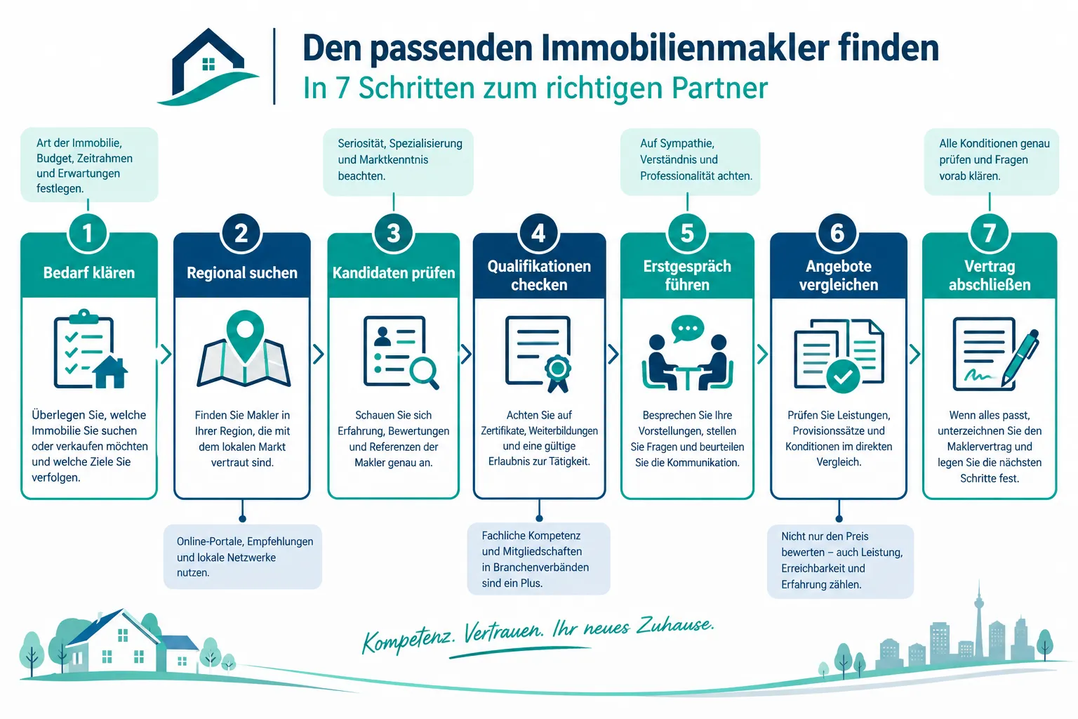 Makler finden: In sieben Schritten zum passenden Immobilienpartner 1 Makler finden: In sieben Schritten zum passenden Immobilienpartner