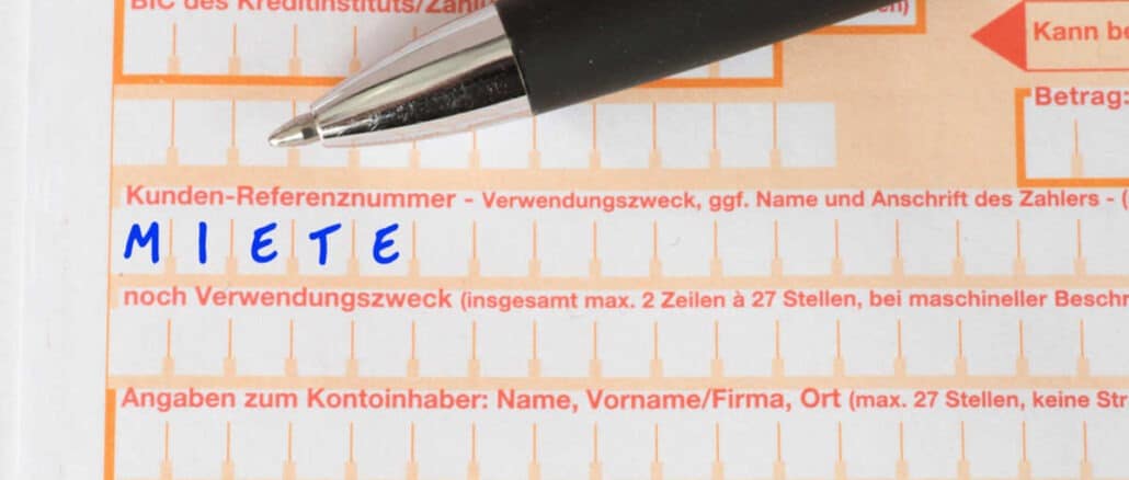 miete ueberweisen