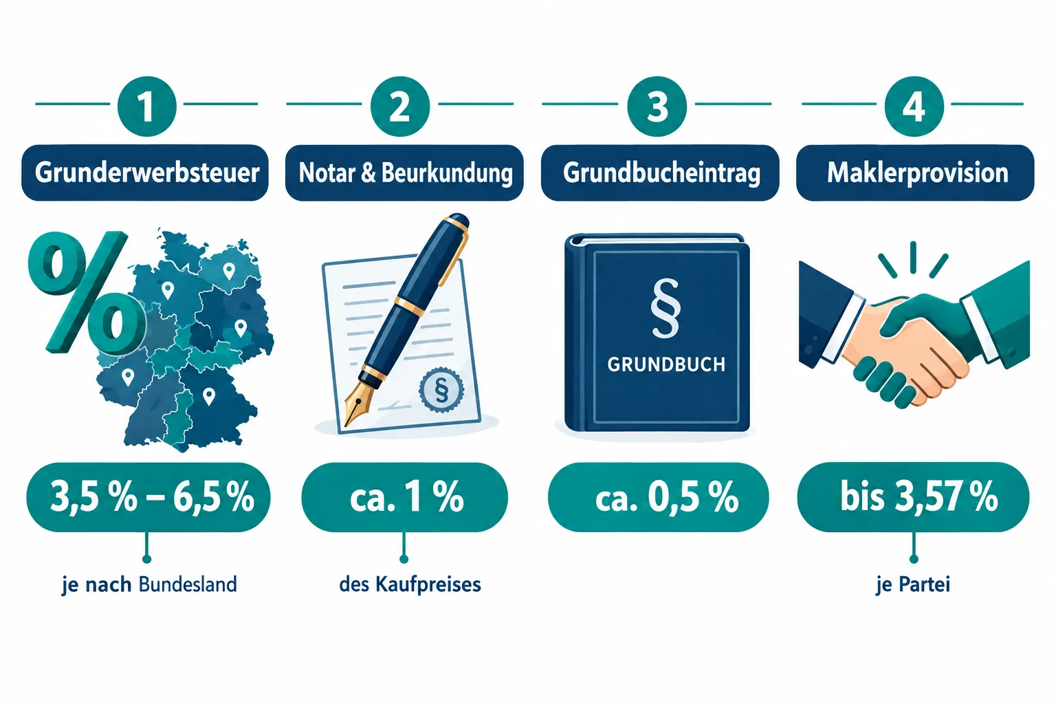 Nebenkosten beim Immobilienkauf: Makler, Notar, Steuern und versteckte Gebühren im Überblick 1 Notarkosten beim Immobilienkauf: Berechnung und Höhe