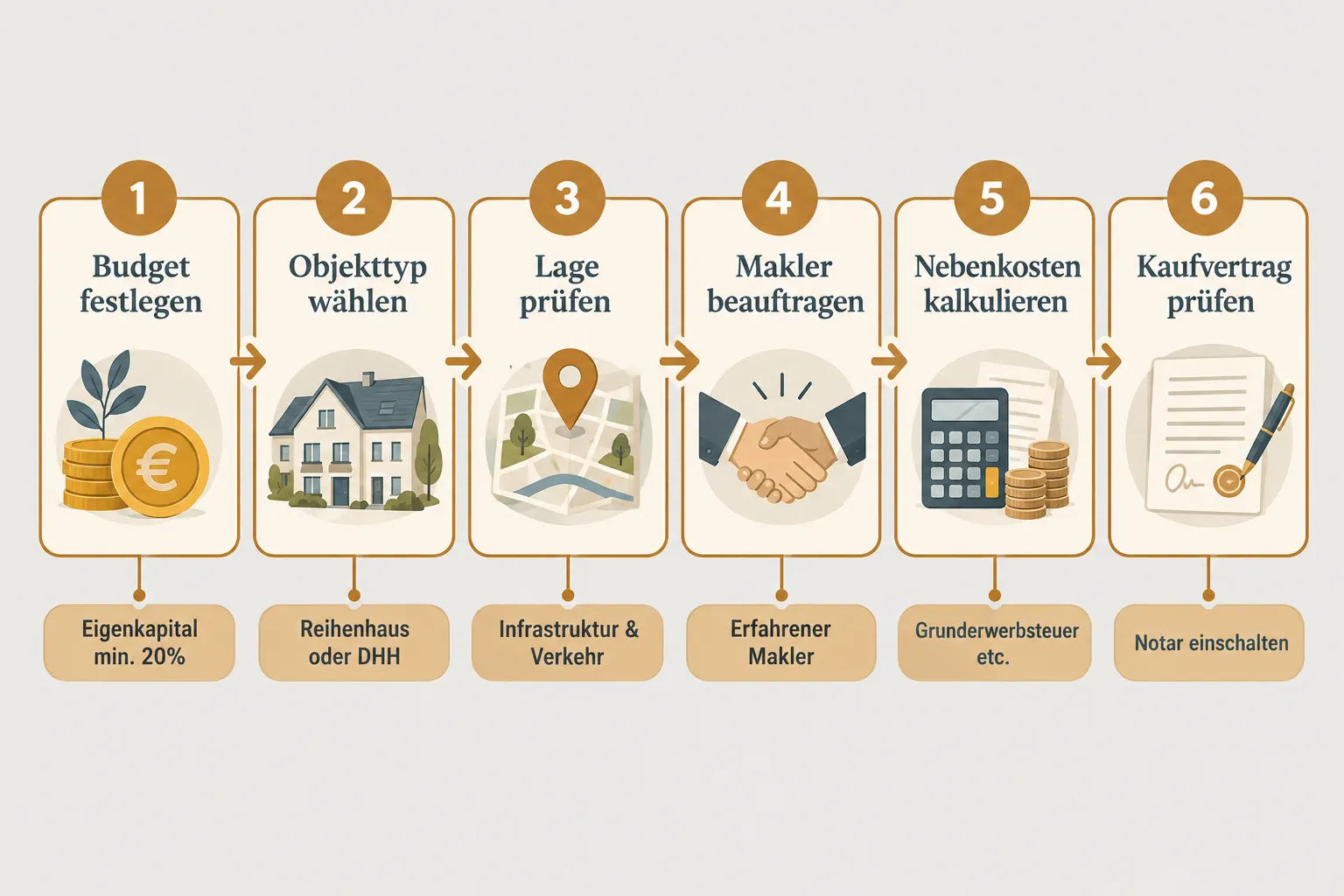 Reihenhaus kaufen: Worauf achten? Makler-Tipps
