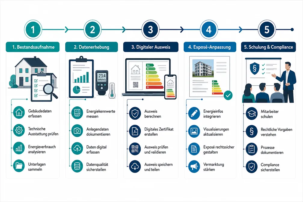 Gebäudemodernisierungsgesetz 2027 für Makler: Schritt-für-Schritt-Checkliste für neue Energieausweis-Pflichten 1 Schritt-für-Schritt-Checkliste: Gebäudemodernisierungsgesetz 2027 für Makler