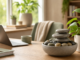 Zimmerbrunnen im Homeoffice: Beruhigendes Plätschern richtig platzieren