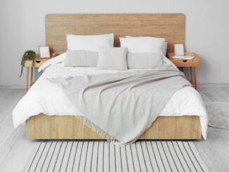 stilvolles schlafzimmer bett