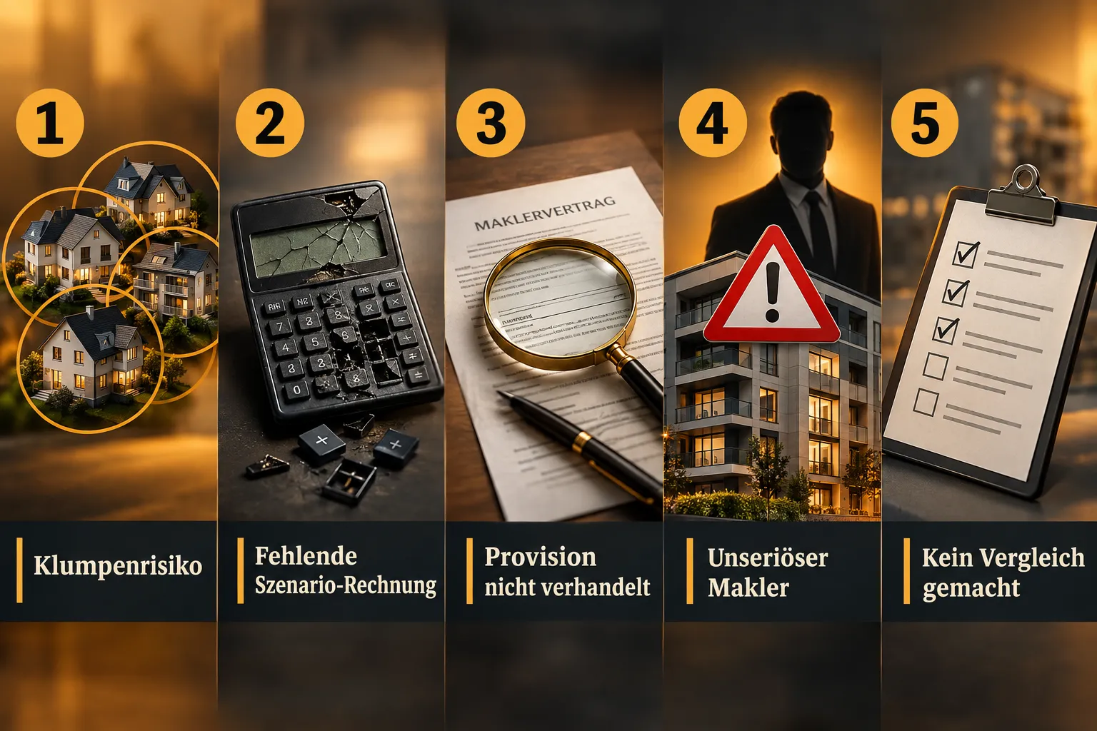 Beste Immobilienmakler für Kapitalanlagen: Kriterien, Vergleich und typische Fehler von Anlegern 2 Typische Fehler beim Kauf von Kapitalanlageimmobilien mit Makler