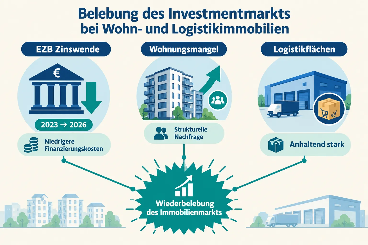 Belebung des Investmentmarkts bei Wohn- und Logistikimmobilien 3 Warum werden Logistikimmobilien für Investoren immer attraktiver?