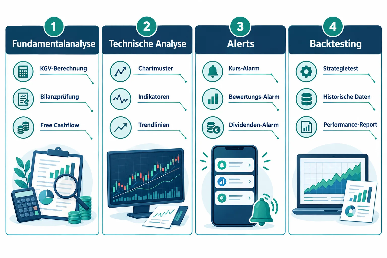 Aktienanalyse-Software im Vergleich: KGV-Daten, Bilanzanalyse, Alerts und Backtesting 1 Was ist Aktienanalyse-Software und wie funktioniert sie