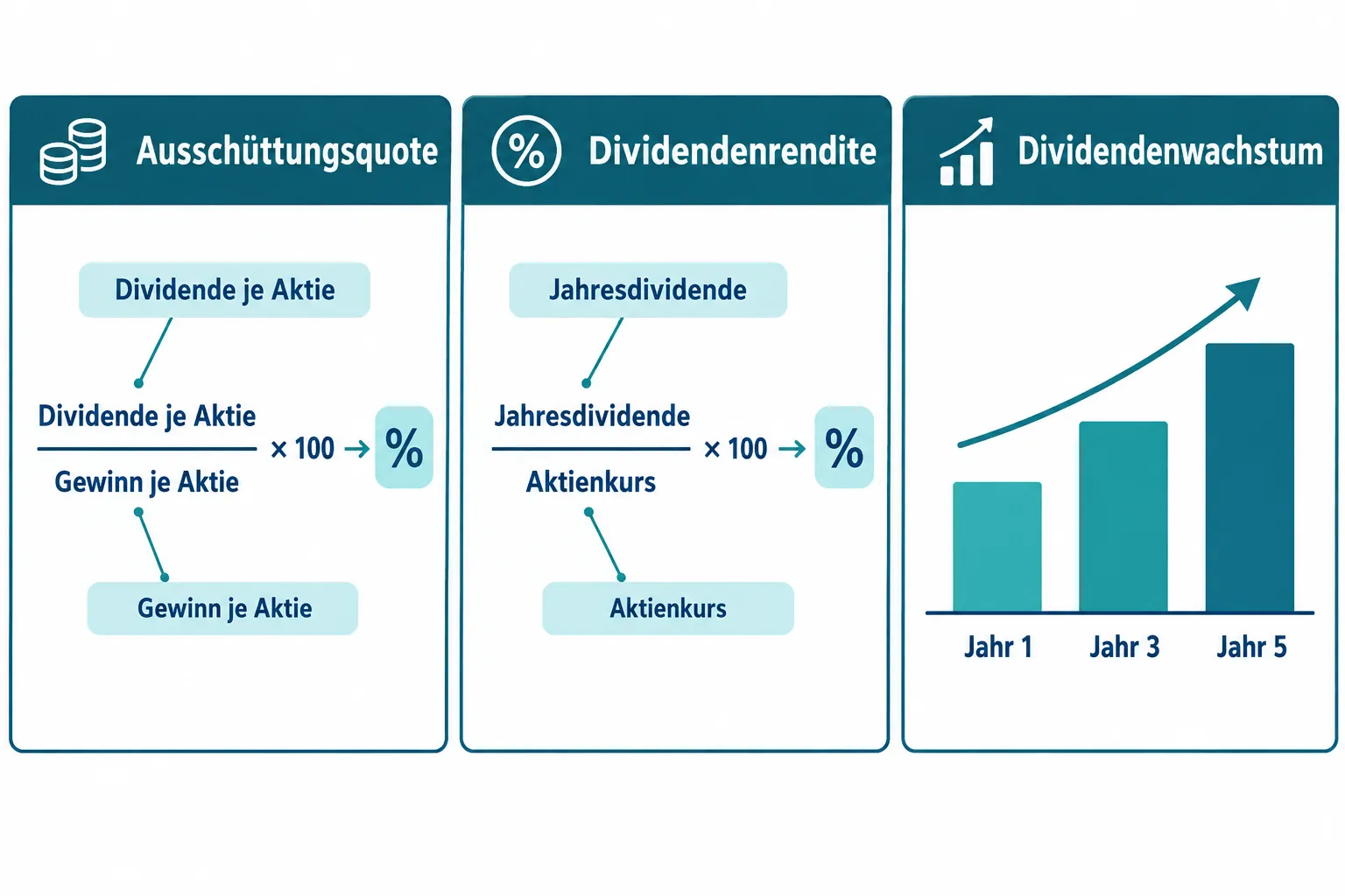 Dividendenaktien richtig bewerten: Ausschüttungsquote, Dividendenrendite und Dividendenwachstum 1 Was ist die Ausschüttungsquote und wie berechne ich sie?